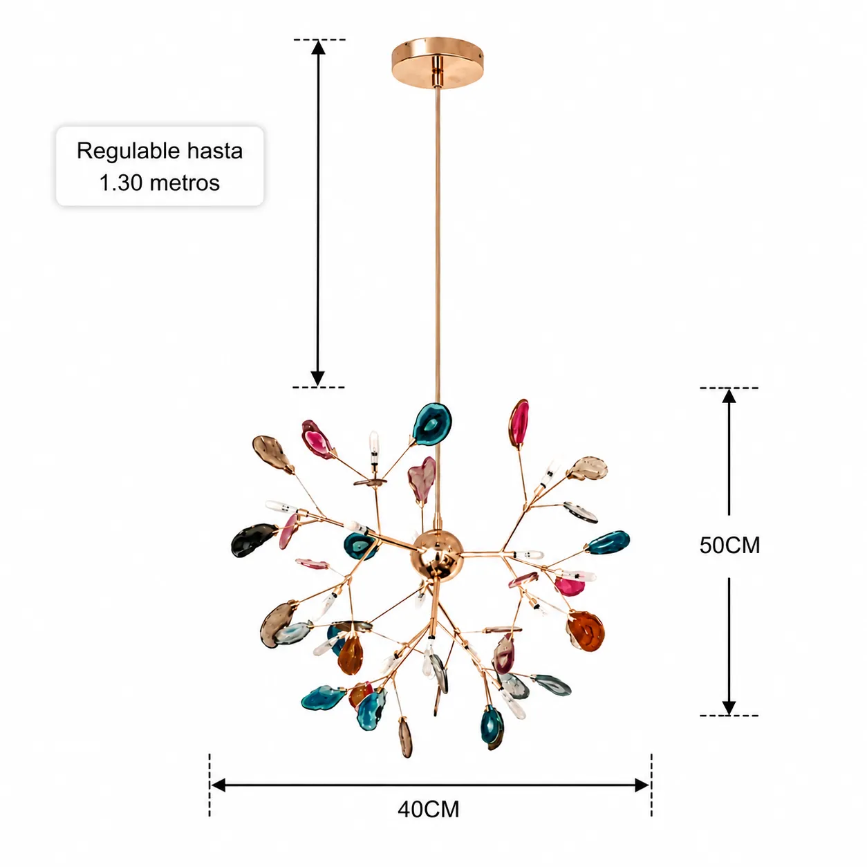 LAMP D60 G4*16 META DORAD+AGATA