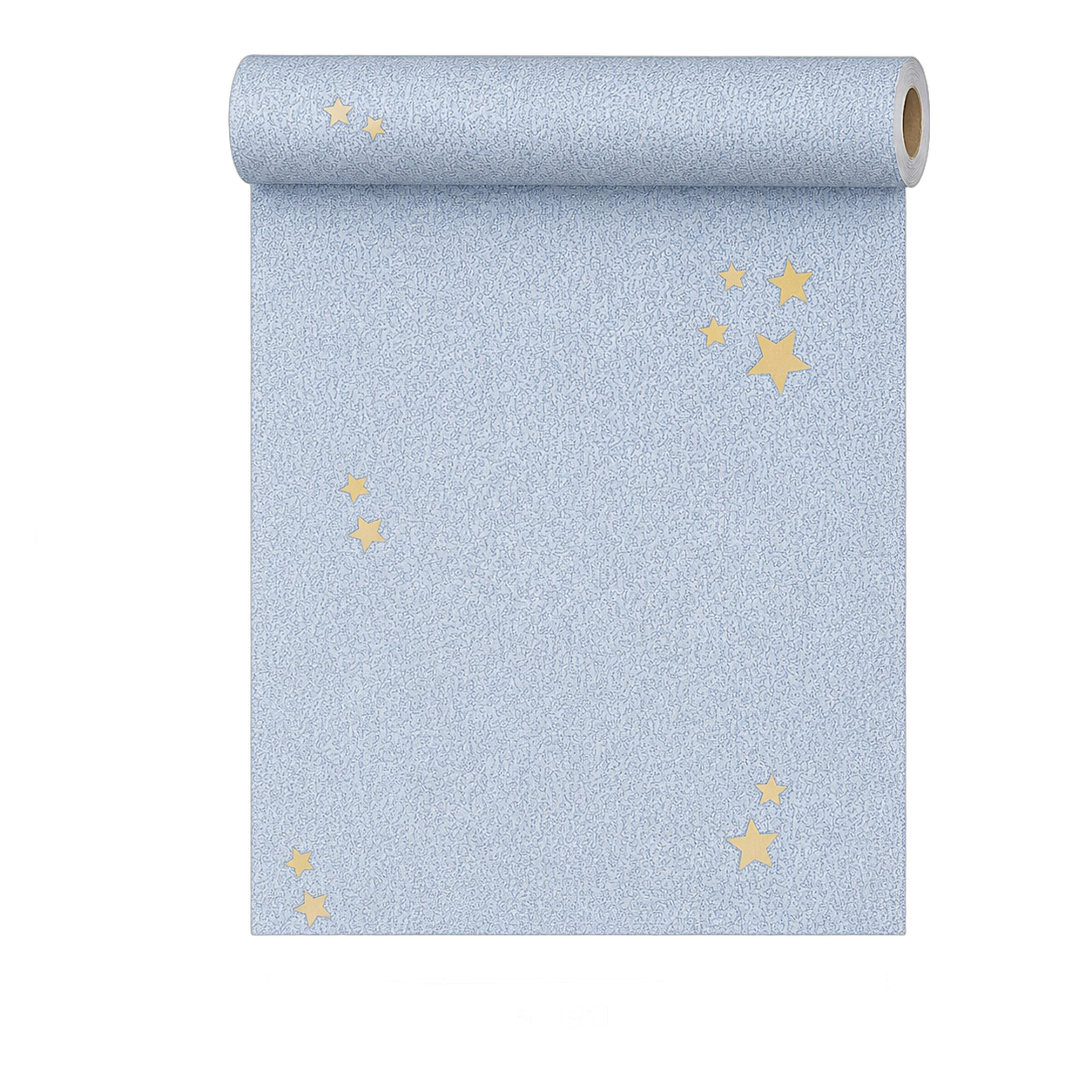 Papel tapiz con estrellas amarillas, Azul (053*10M)