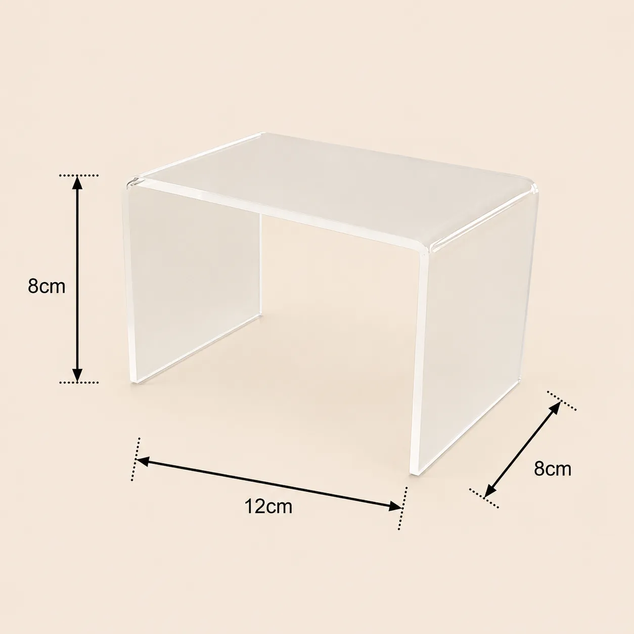 Base acrílica para dar movimiento y altura a decoraciones (12*8*8cm)