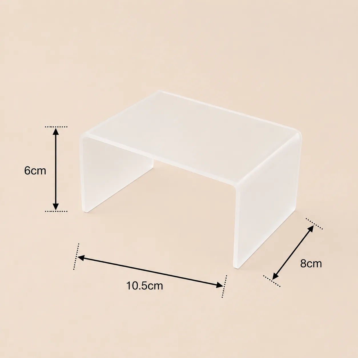 Base acrílica para dar movimiento y altura a decoraciones (10.5*8*6cm)