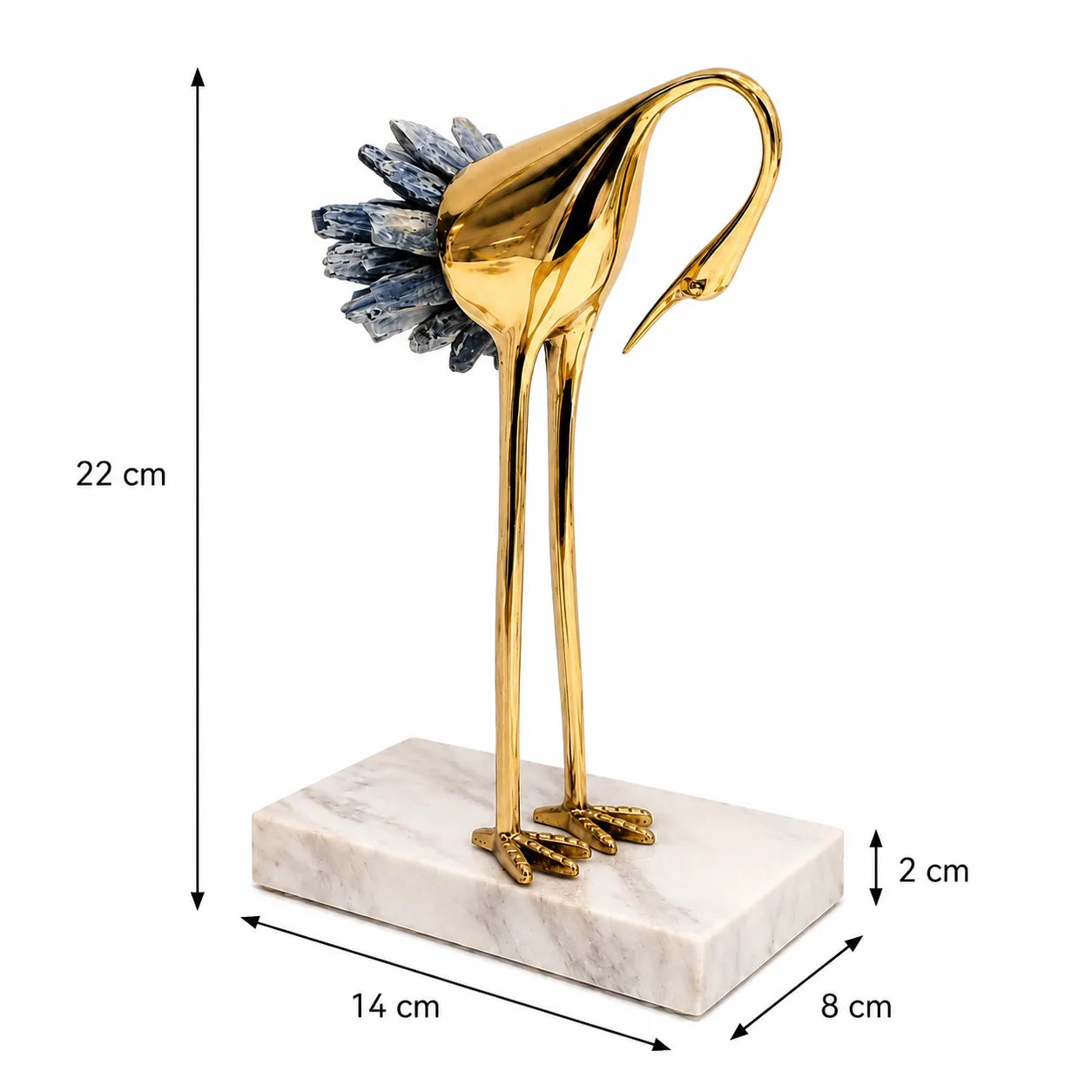 BJ0072 TABLETOP DECOR BRASS 14*8*22