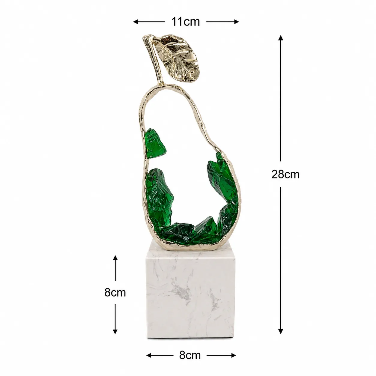 BJ-0243-L TABLETOP DECOR (PEAR) 11*8*28