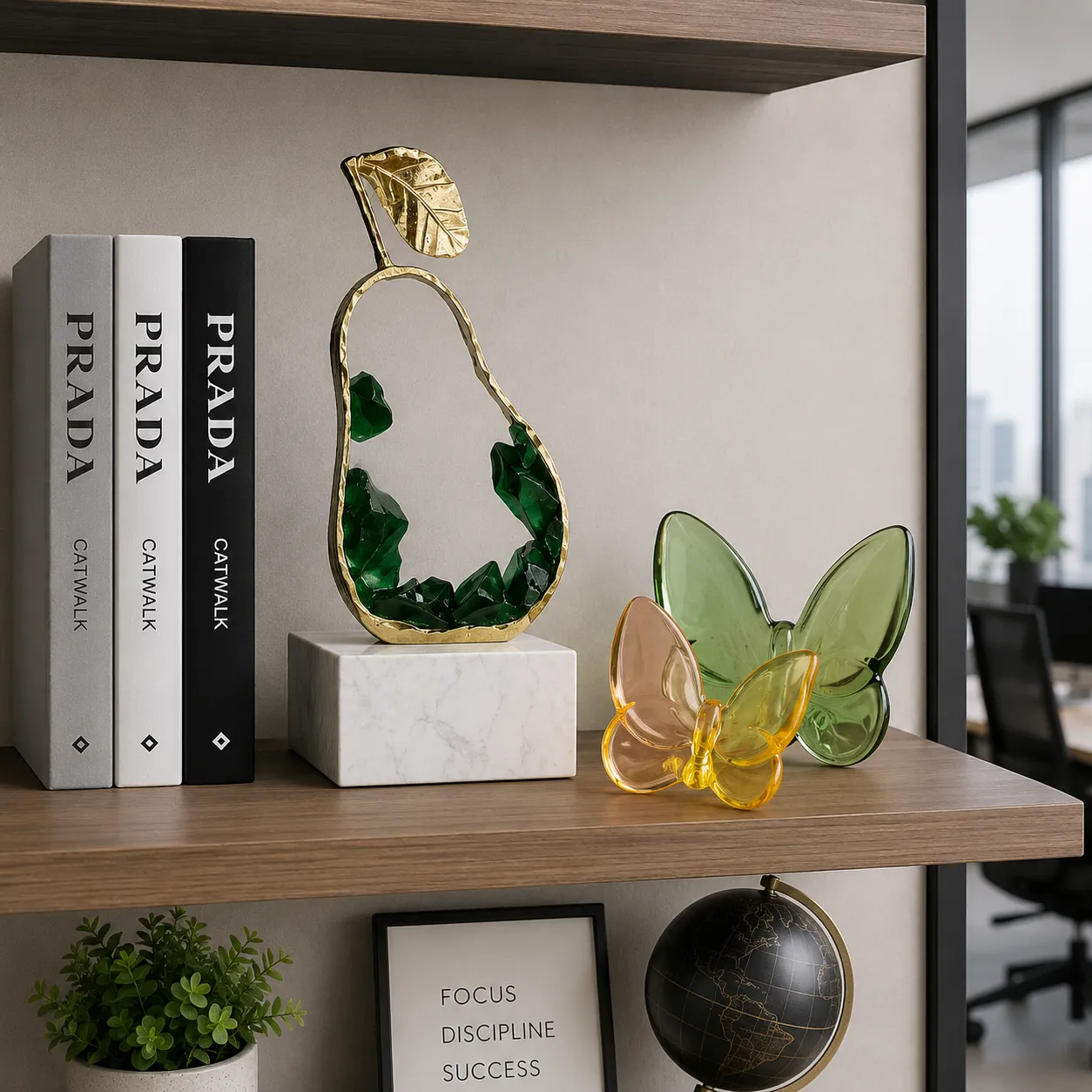 BJ-0243-L TABLETOP DECOR (PEAR) 11*8*28