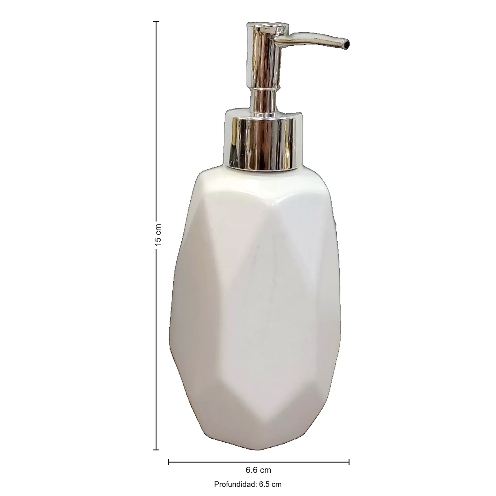 BL0008-2 BOTTLE WHITE 6.6*6.5*15