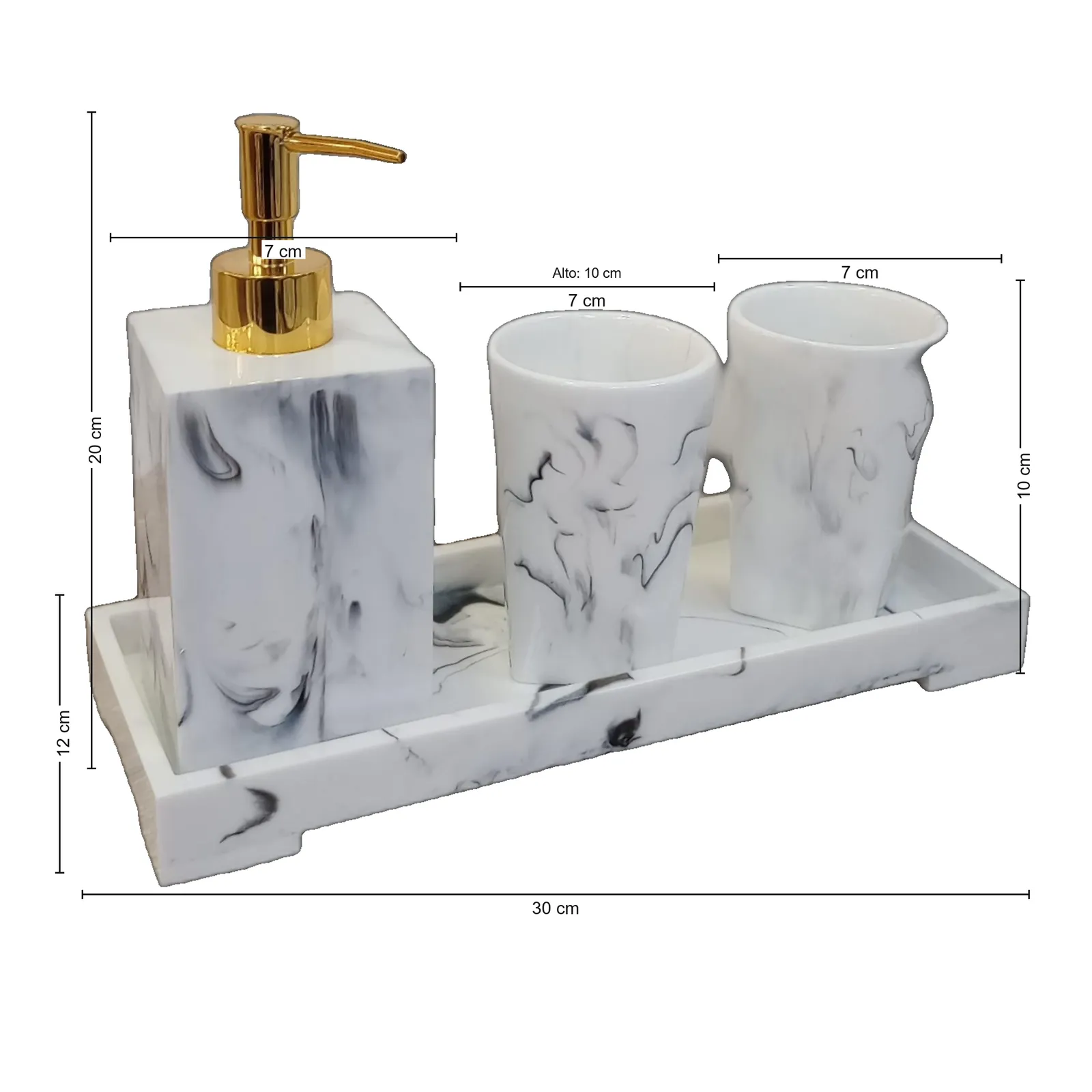 RESIN BATHROMM BL0022 SET 4 PCS