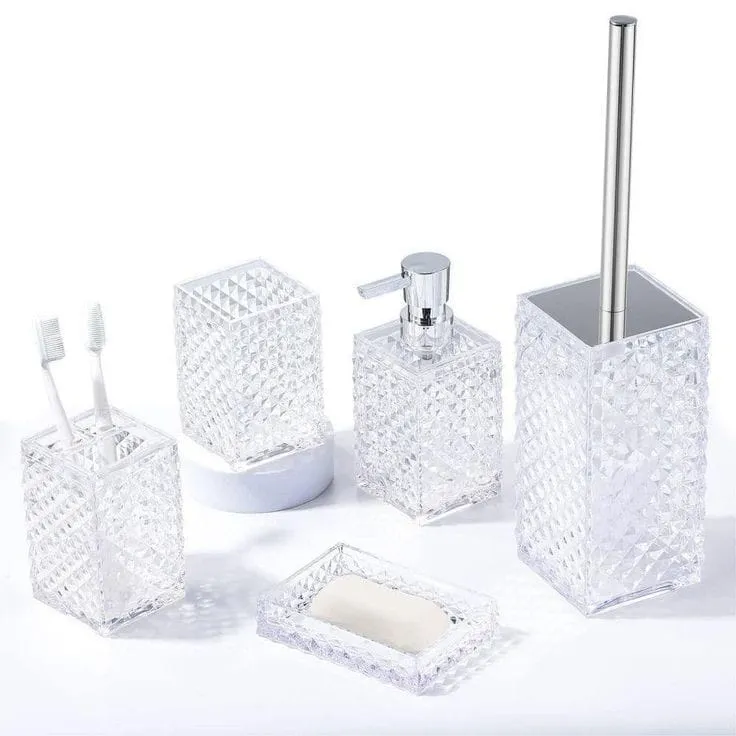 BL0026-1 SET-5PCS TRANSPARENTE WHITE