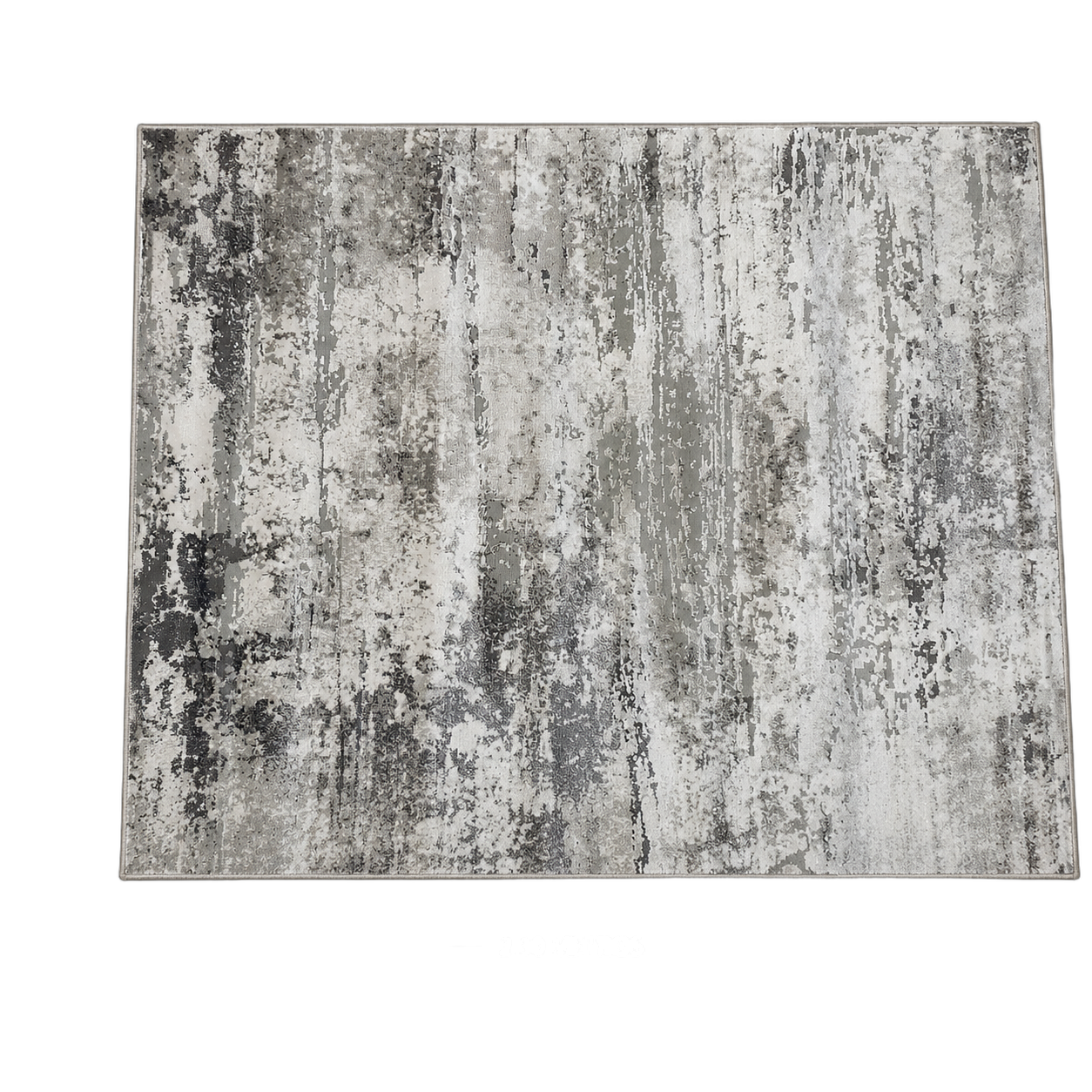 Alfombra abstracta Boston, Beige y gris, grosor 2 cm, reverso de yute (160*230cm)