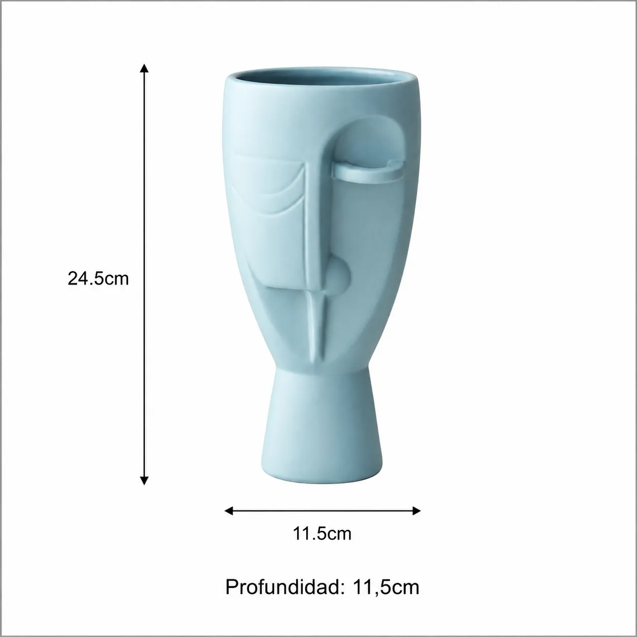 CERAMIC VASE 11.5*11.5*24.5CM BLUE