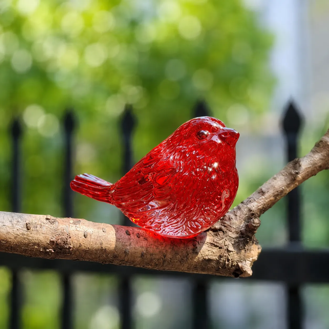 CRYSTAL BIRD RED 4X8CM