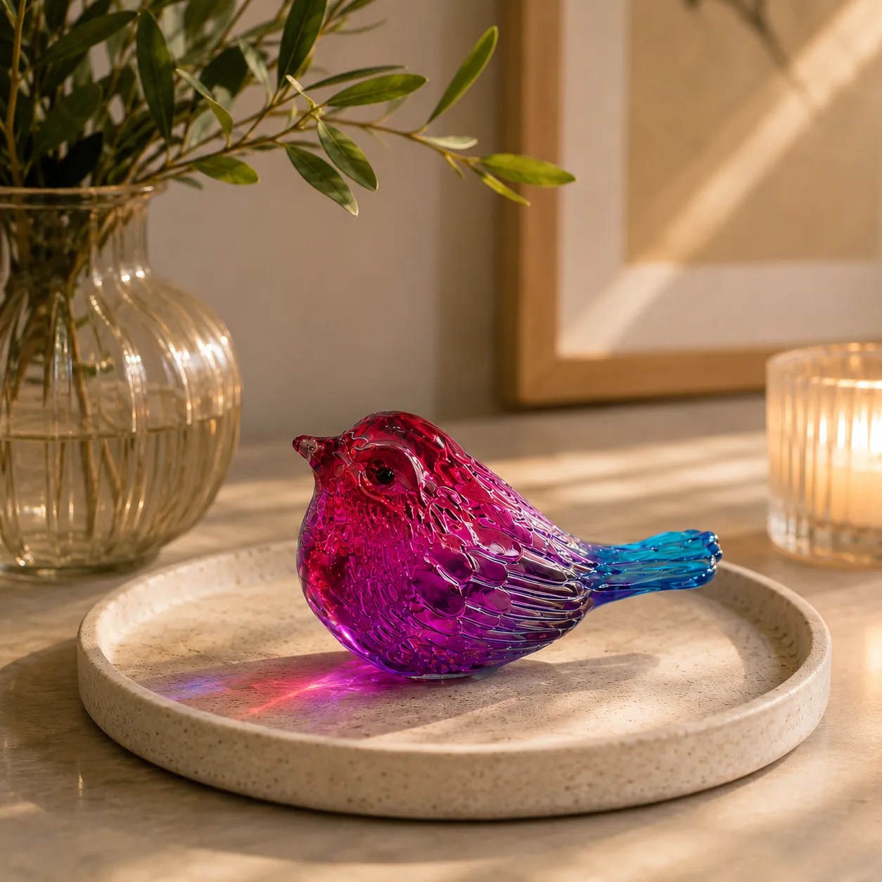 CRYSTAL BIRD TORNASOL 4X8CM