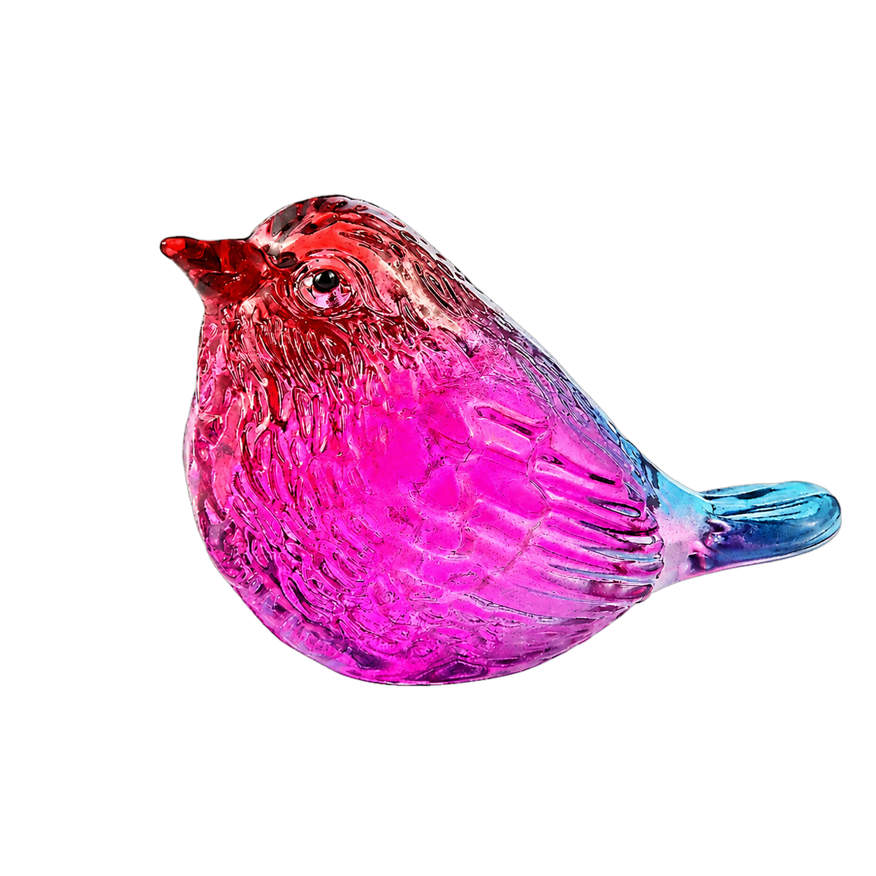 Pájaro decorativo de cristal, Tornasol (4*5*8cm)