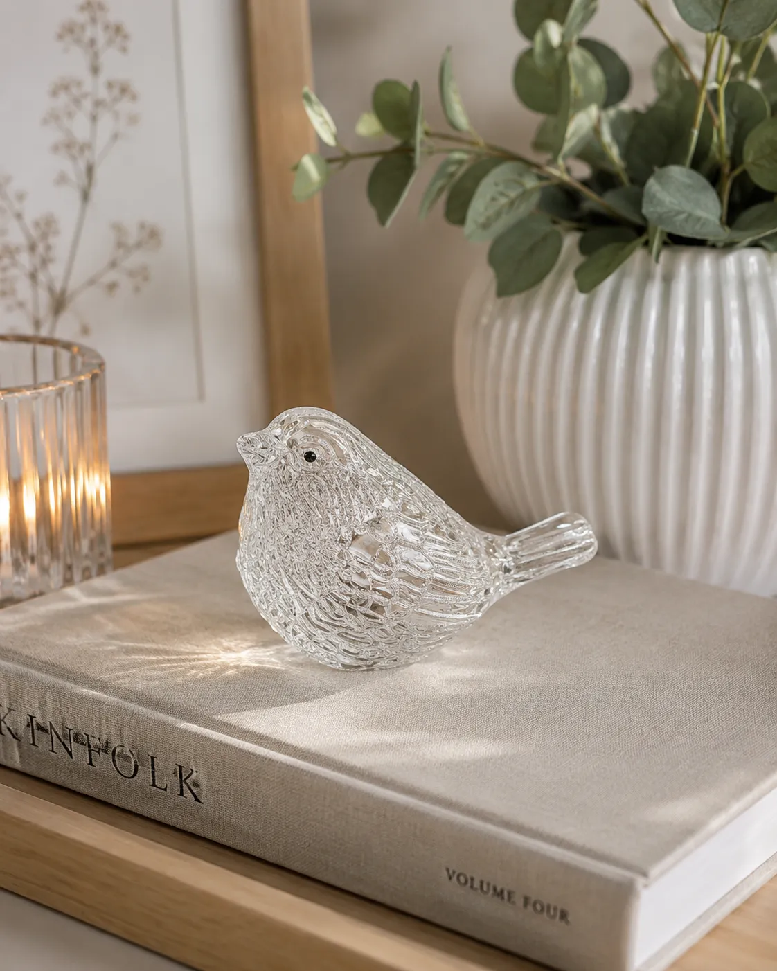 CRYSTAL BIRD TRANSPARENT 4X8CM