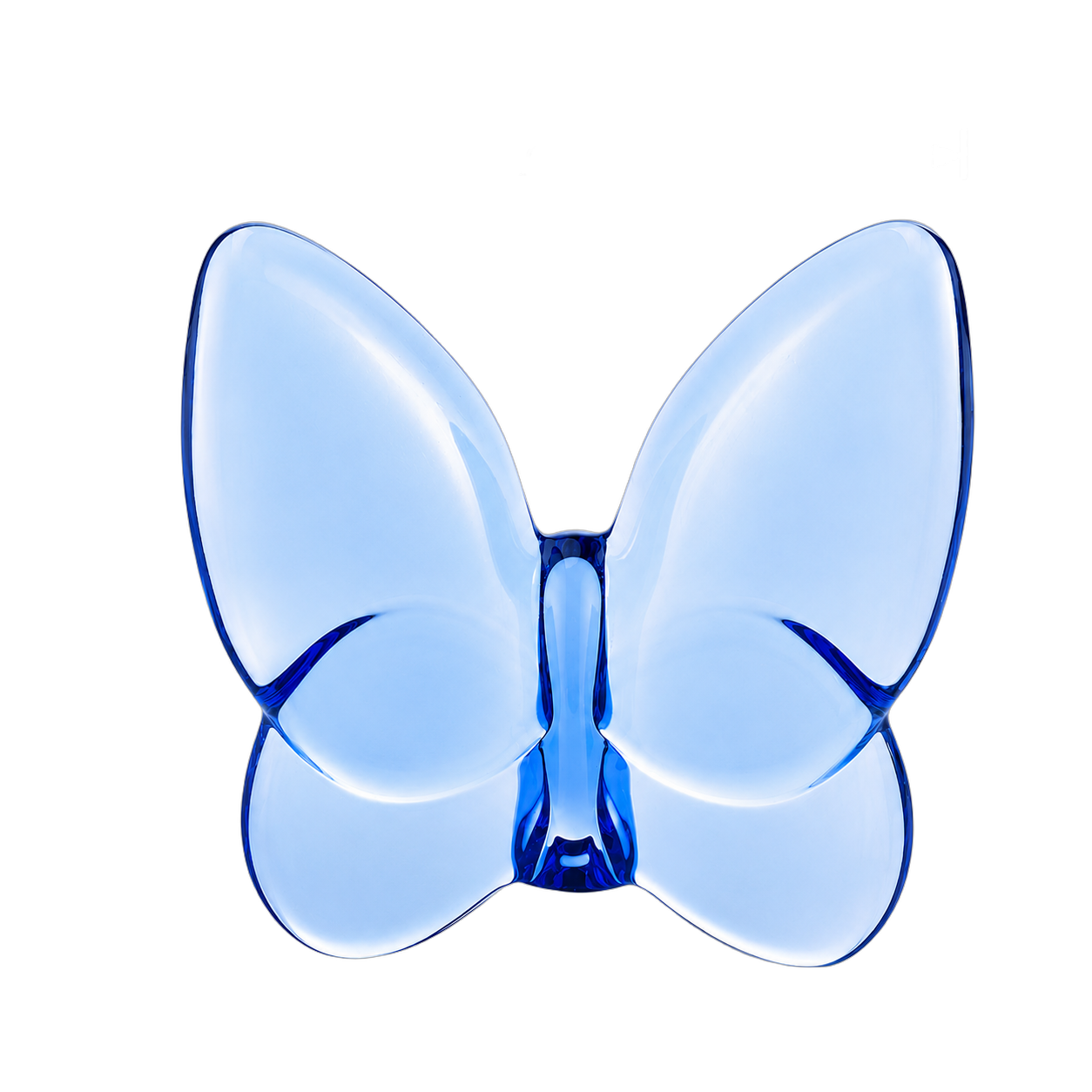 Mariposa decorativa de cristal pequeña, Azul cielo (7*3*7cm)