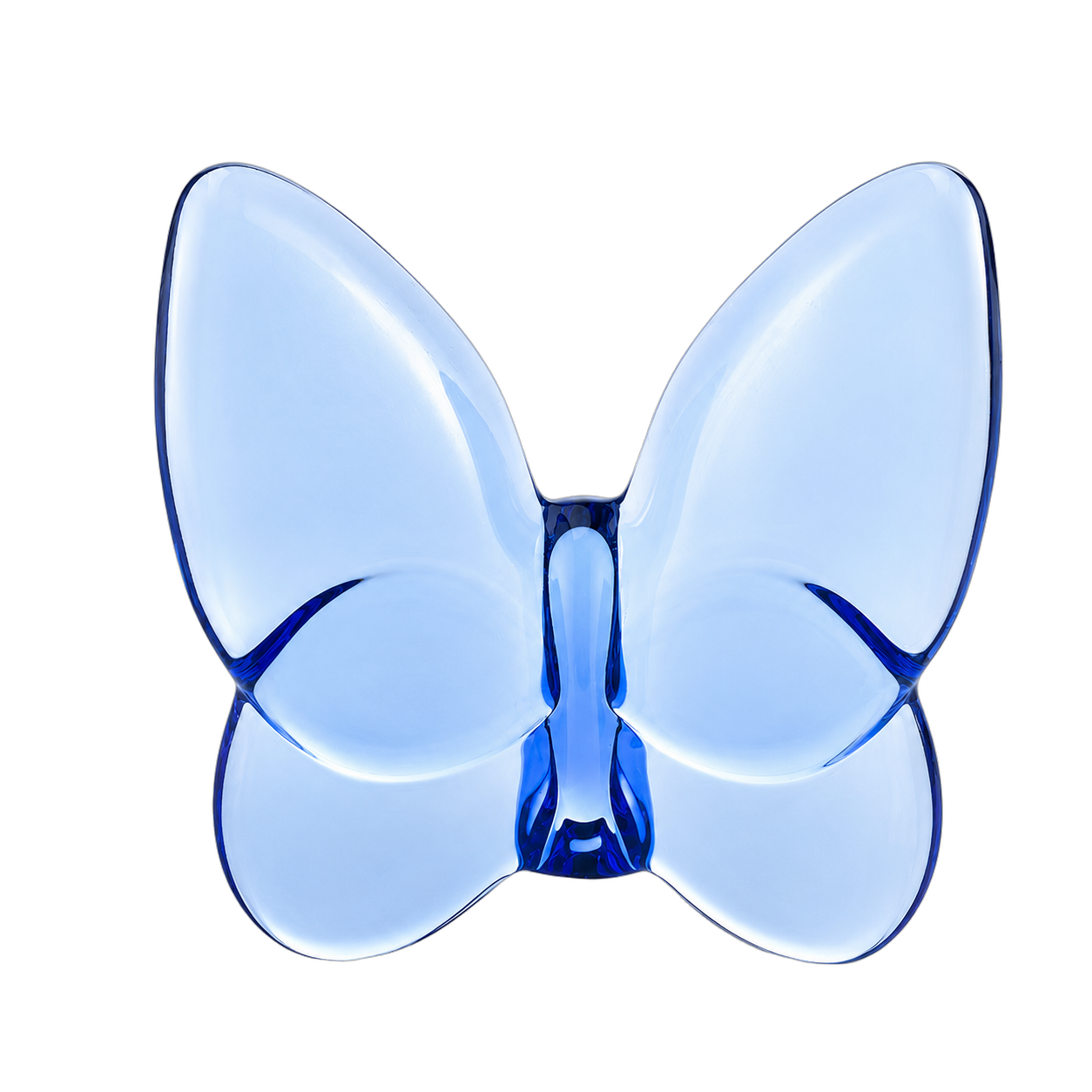 Mariposa decorativa de cristal grande, Azul cielo (9*4*8cm)