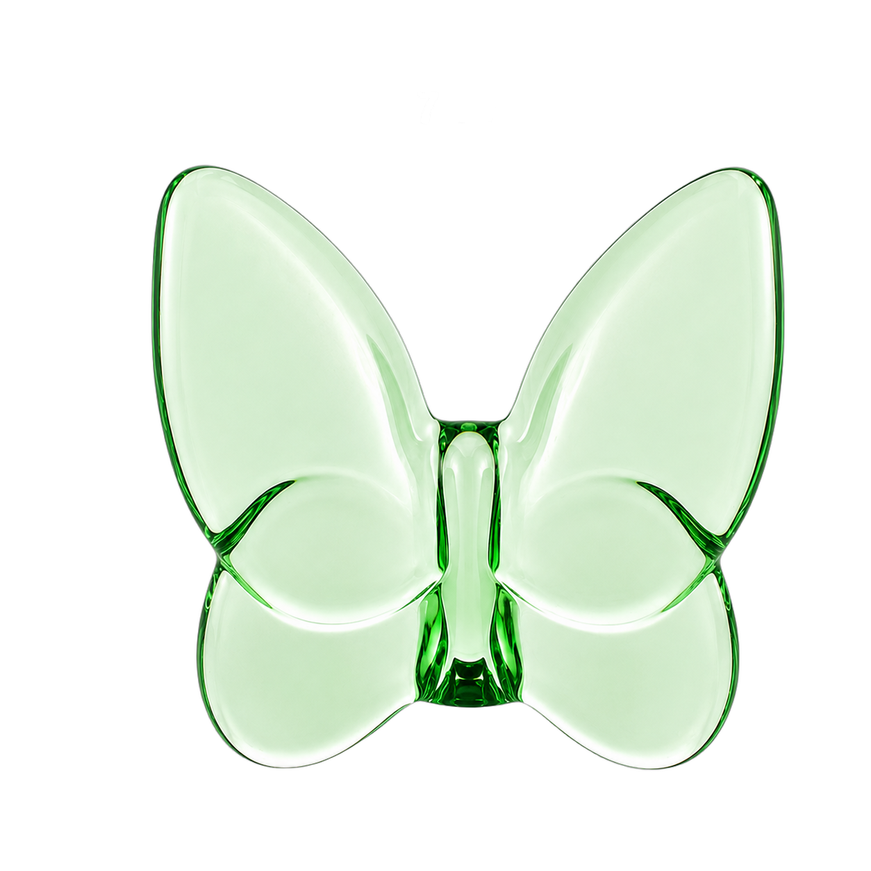 Mariposa decorativa de cristal pequeña, Verde claro (7*3*7cm)