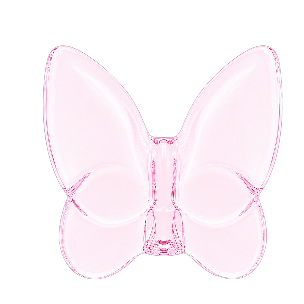 Mariposa decorativa de cristal grande, Rosado (9*4*8cm)