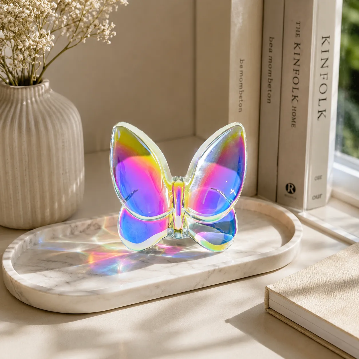 CRYSTAL BUTTERFLY TORNASOL 7X7CM