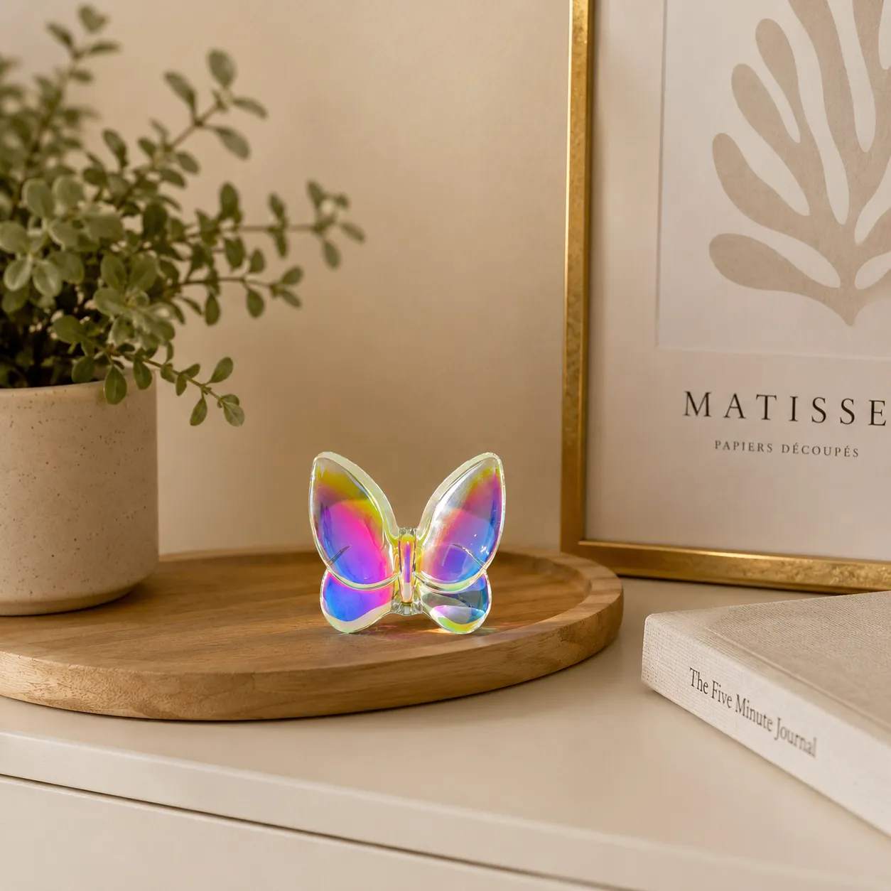 CRYSTAL BUTTERFLY TORNASOL 7X7CM