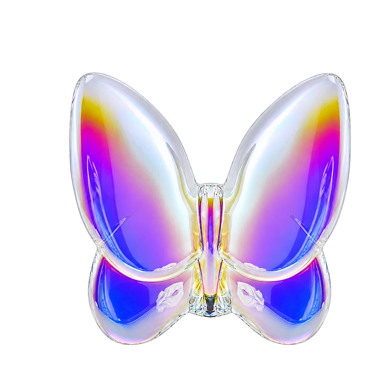 Mariposa decorativa de cristal pequeña, Tornasol (7*3*7cm)