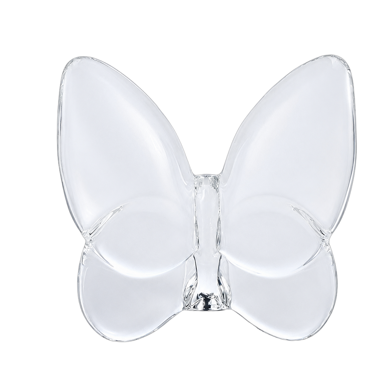 Mariposa decorativa de cristal grande, Transparente (9*4*8cm)