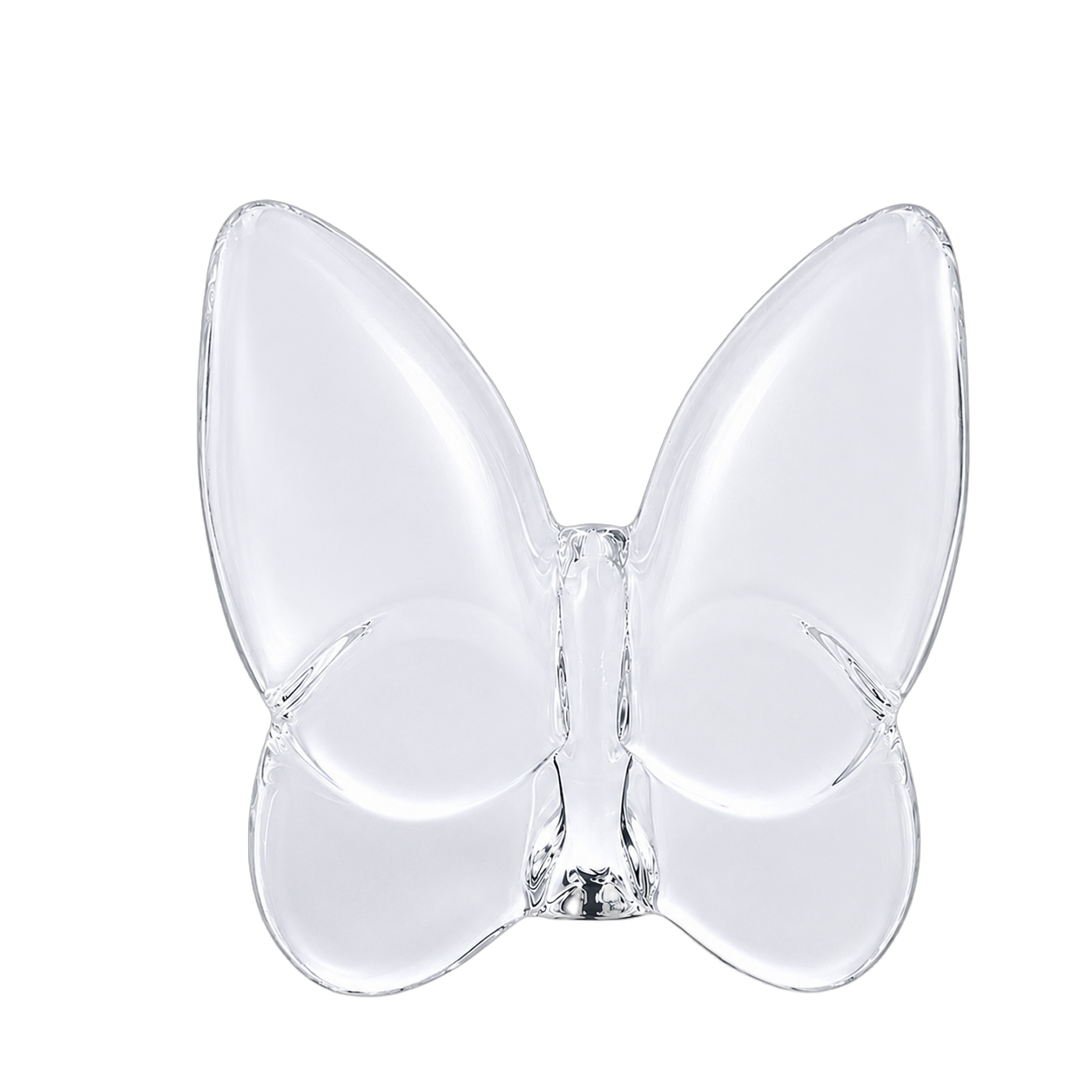 Mariposa decorativa de cristal pequeña, Transparente (7*3*7cm)