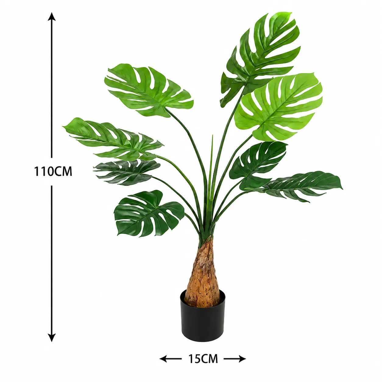 Planta artificial Monstera, Verde (15*110cm)