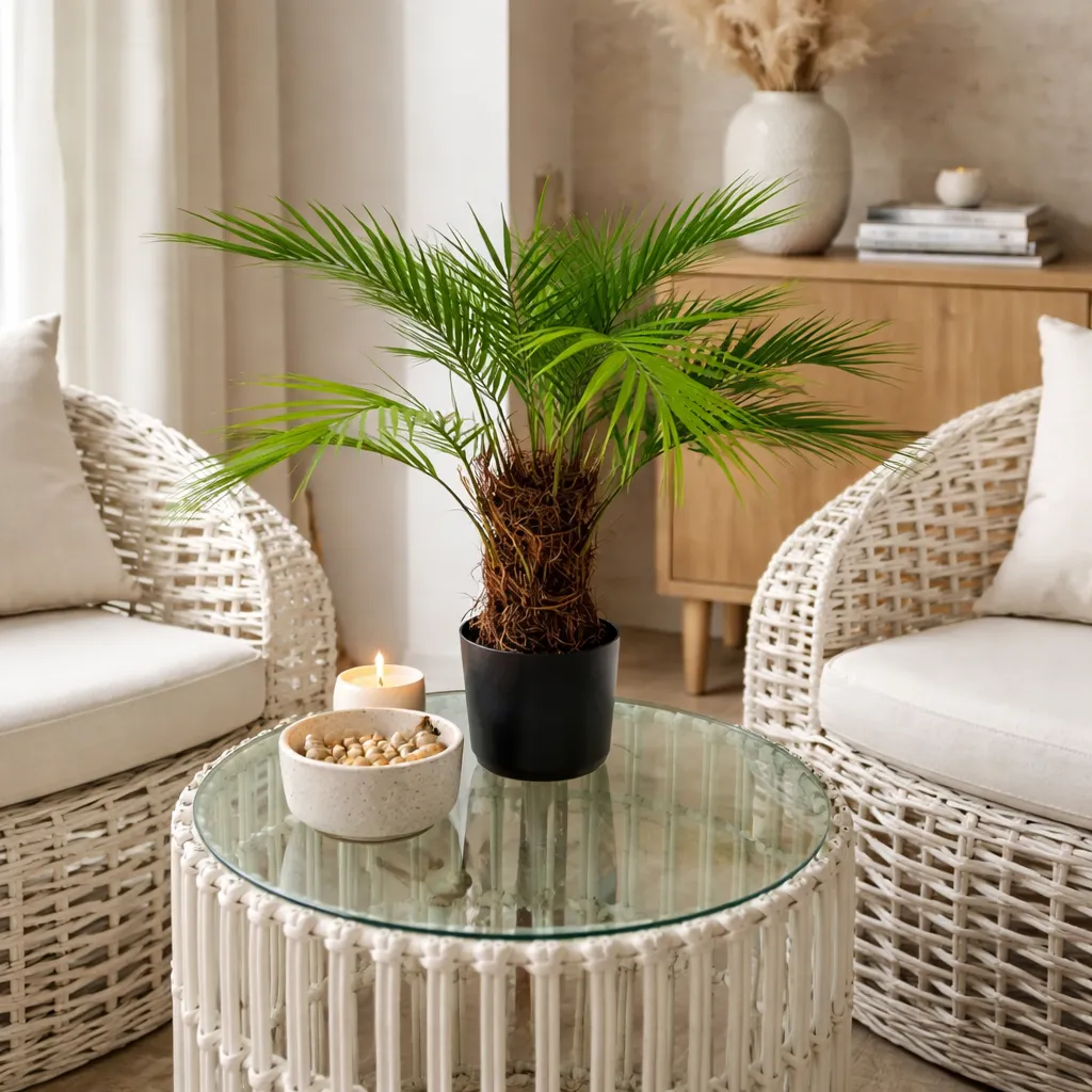 Palmera de bambú artificial, Verde (15*85cm)