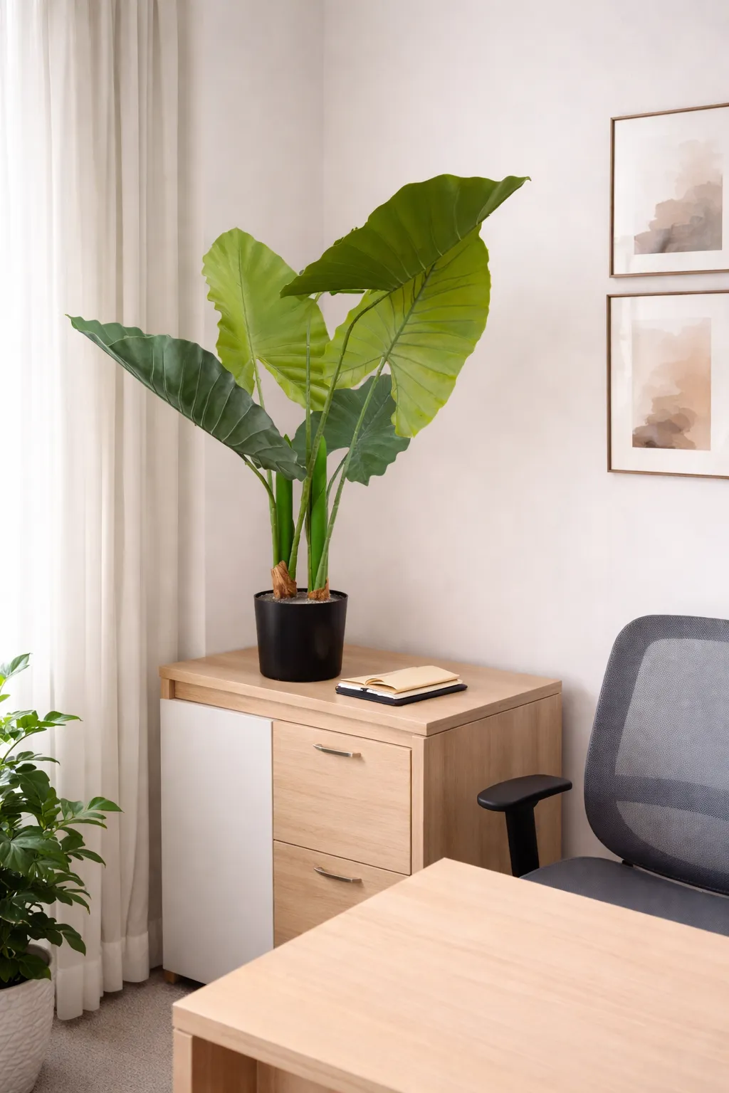 Planta artificial Alocasia grande, Verde (15*120cm)