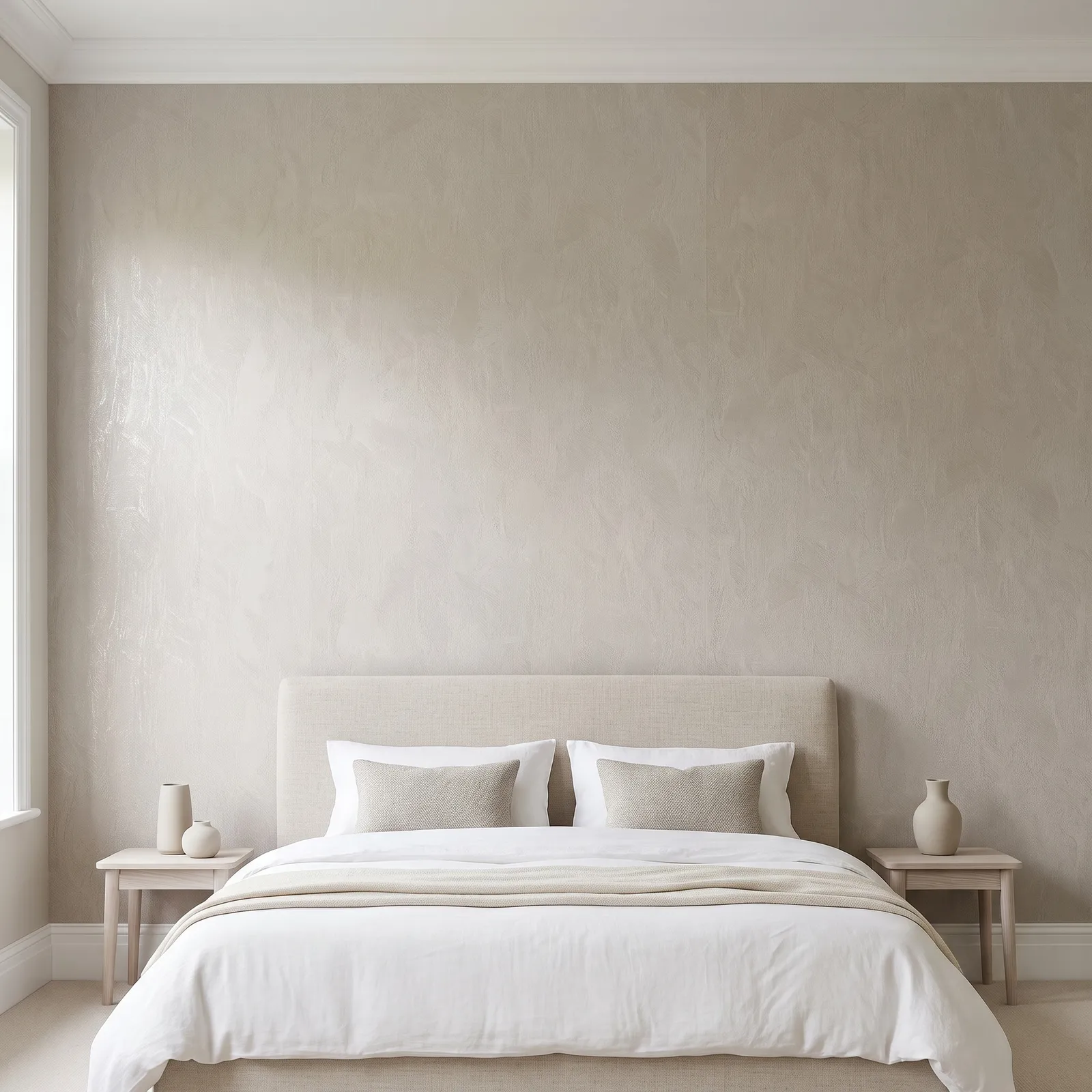 Papel tapiz textura moteada, Beige (16,54m²)