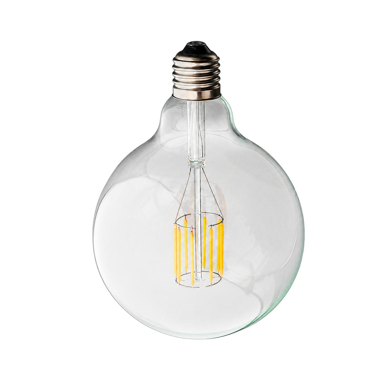 Foco globo filamento E27, Amarillo (11*18cm)