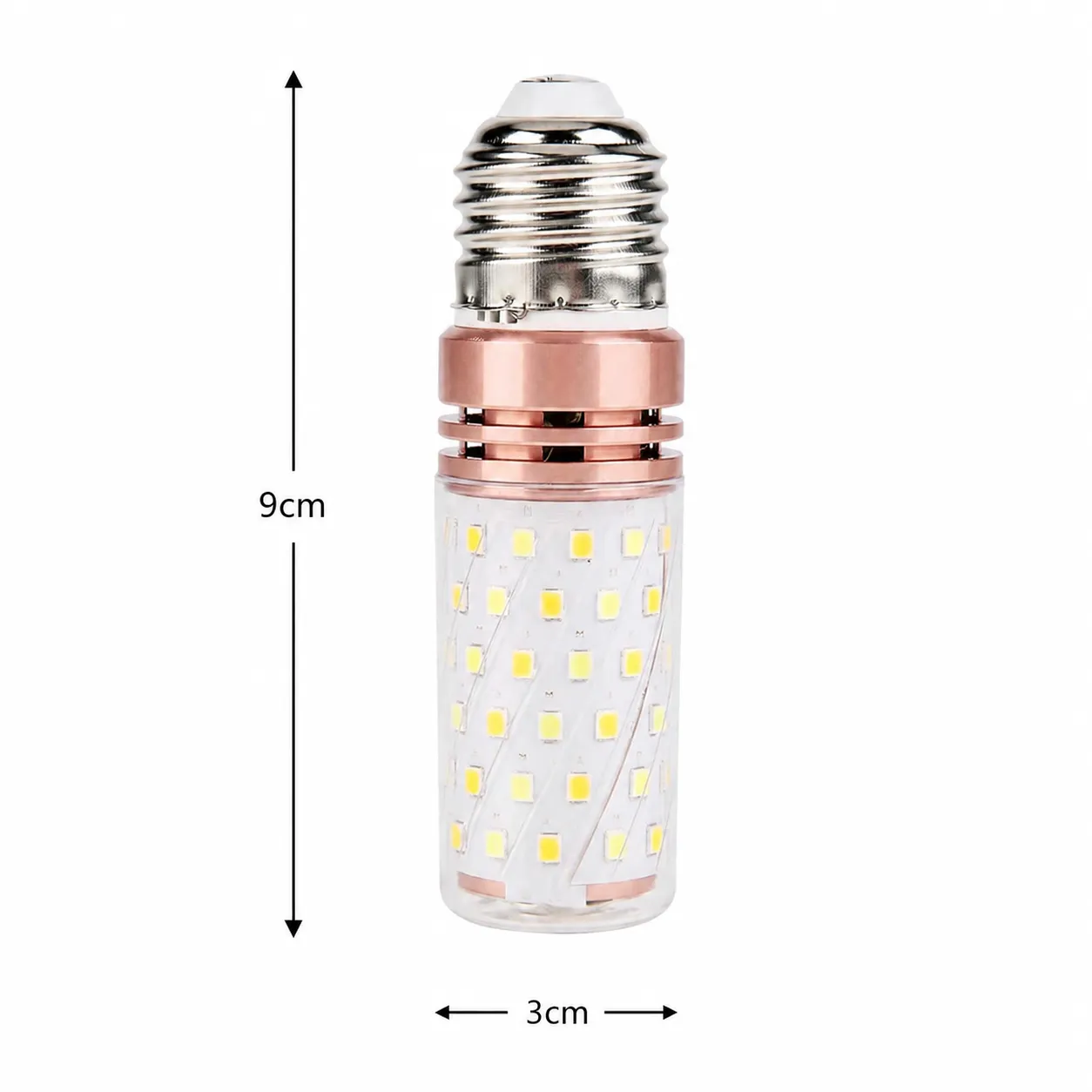 Foco tubular E27 3000 K, Amarillo (3*9cm)