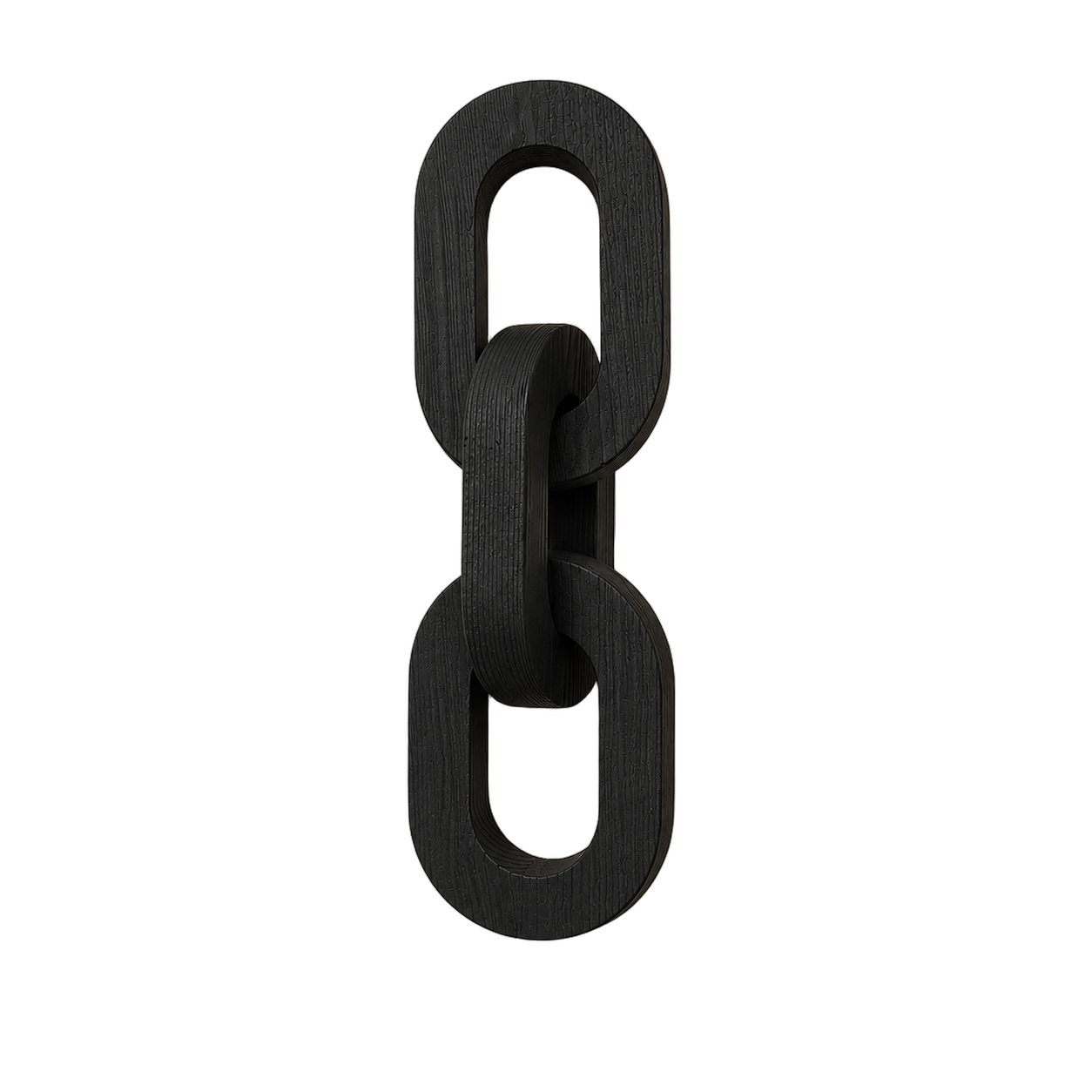 Cadena decorativa de madera, Negro (33*10cm)