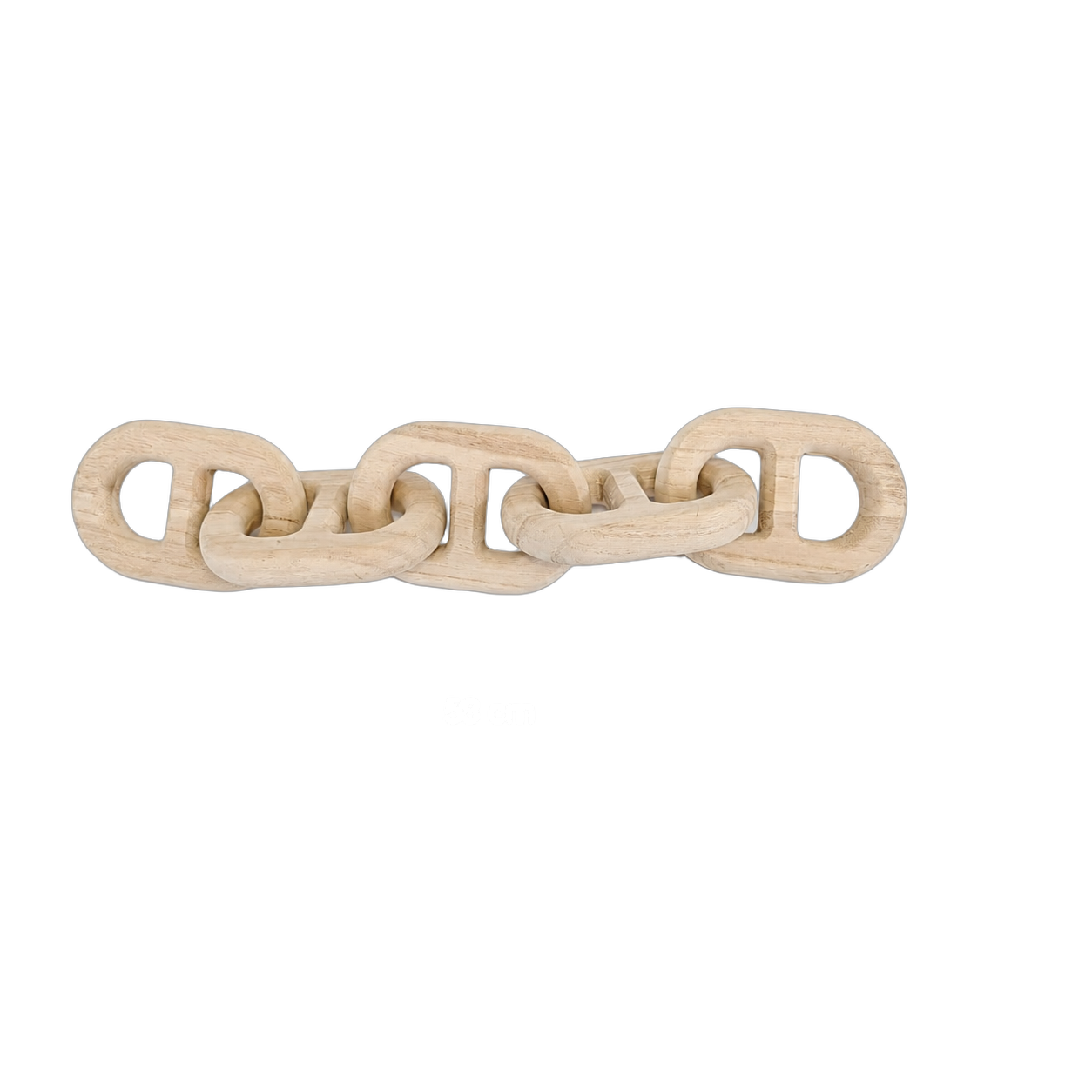 Cadena decorativa de madera enredada, Beige (53*10cm)