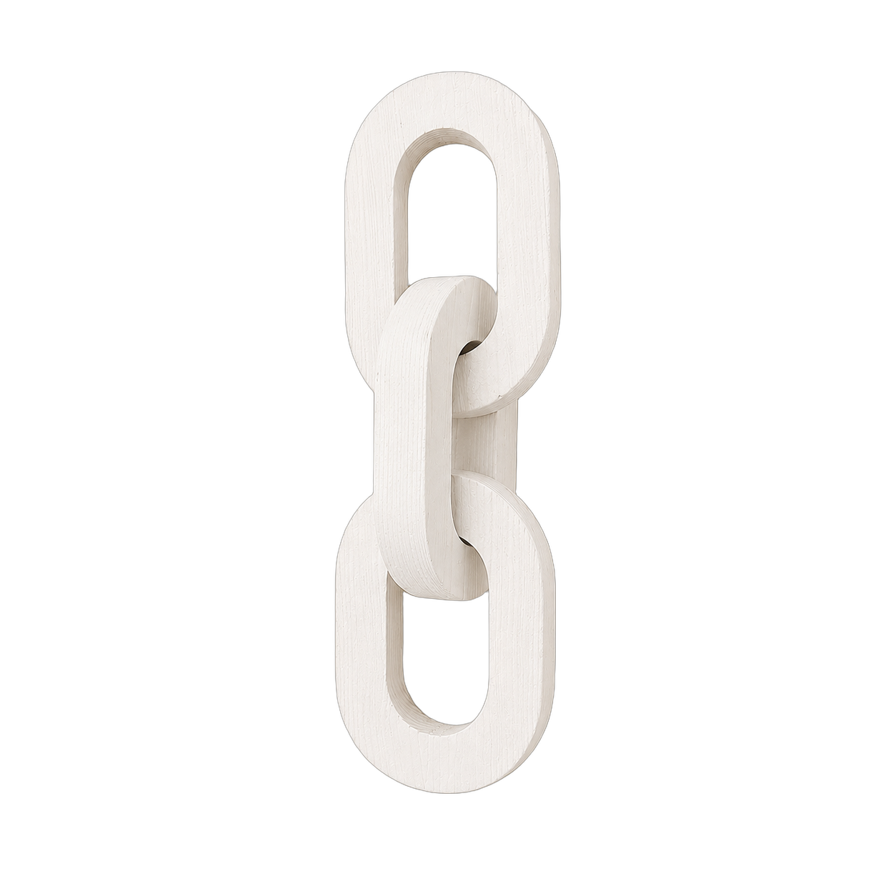 Cadena decorativa de madera colgante, Blanco (33*10cm)