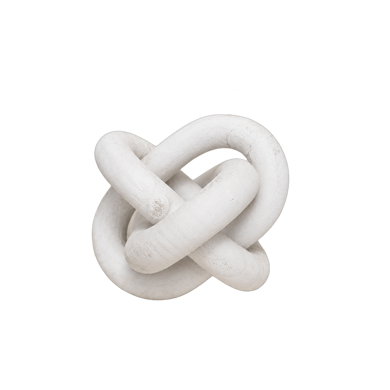 Nudo decorativo de madera, Blanco (14*14cm)