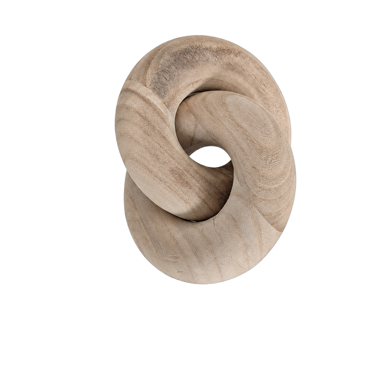 Nudo doble decorativo de madera, Natural (20*14cm)