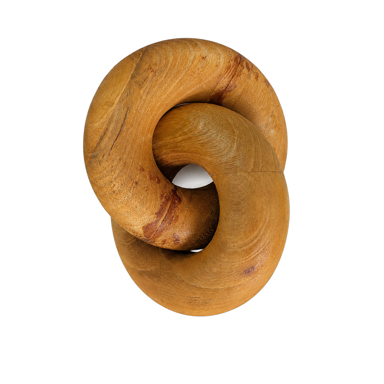 Nudo doble decorativo de madera, Café (20*14cm)