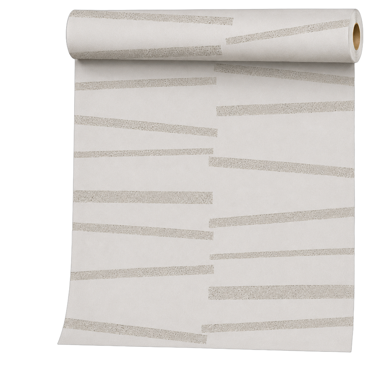 Papel tapiz trazos lineales, Blanco gris perla (053*10M)