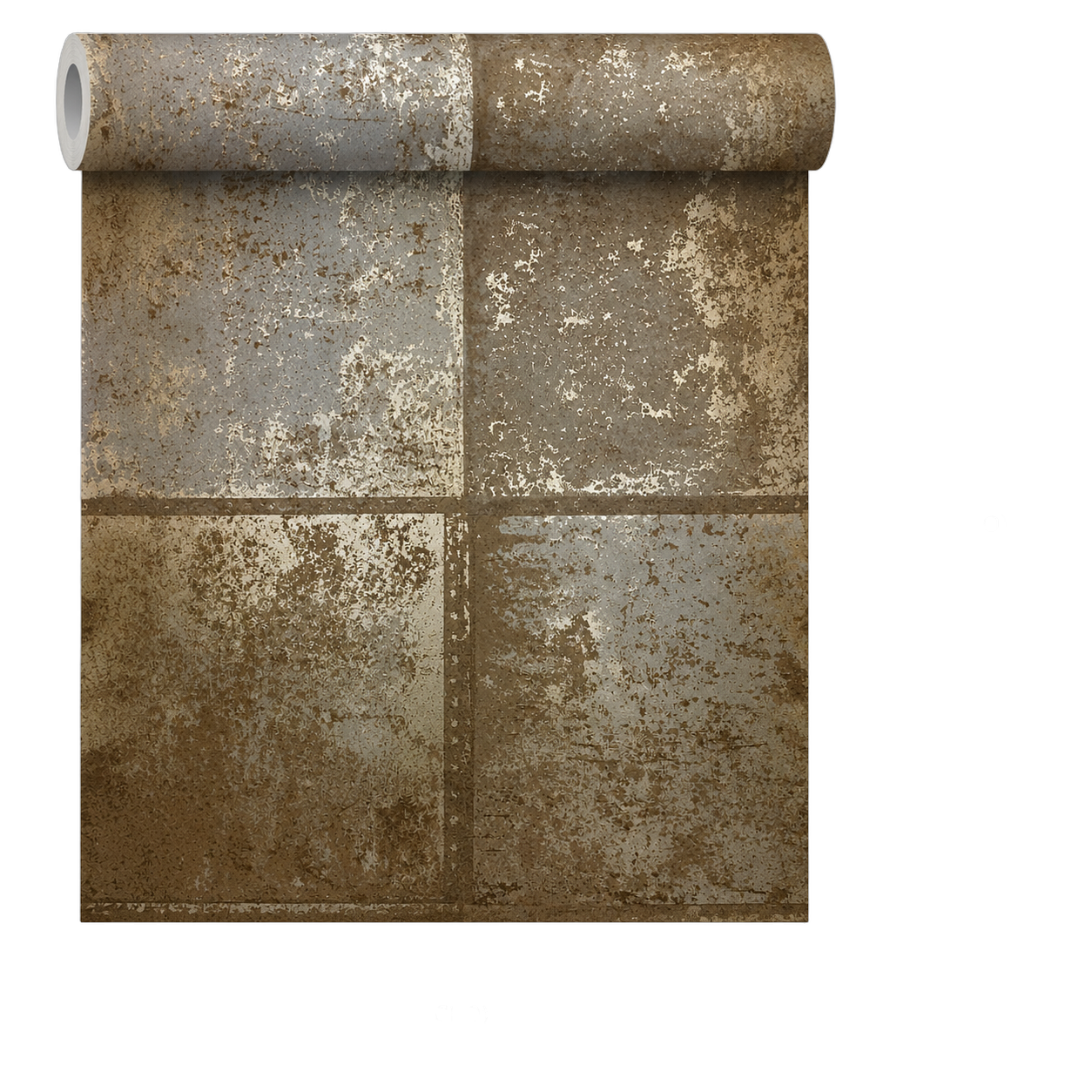 Papel tapiz efecto concreto bloques, Gris claro (053*10M)