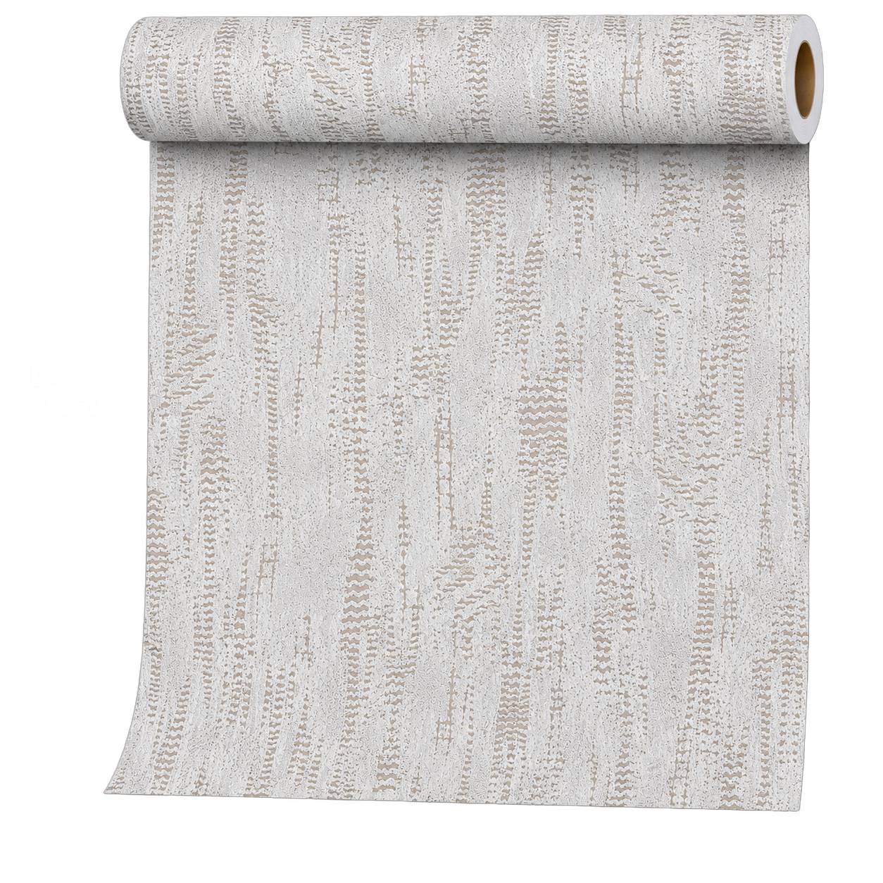 Papel tapiz textura veteada, Marfil y plateado (053*10M)