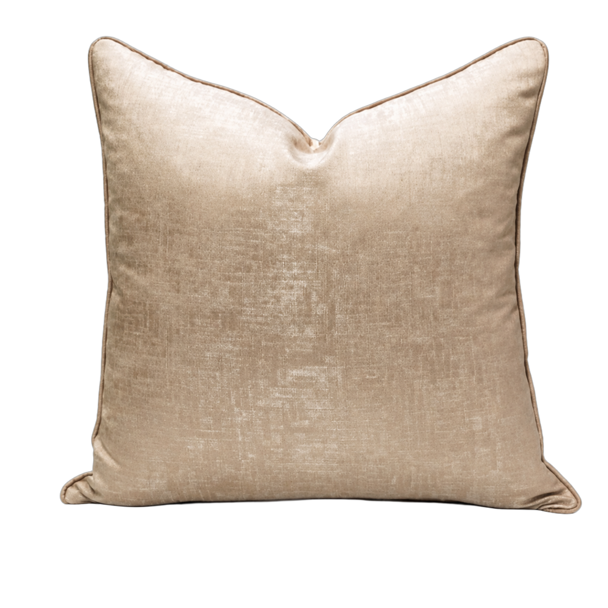 Cojín tela Jacquard liso, Camel (45*45cm)
