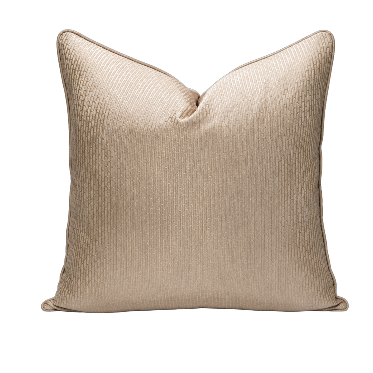 Cojín tela Jacquard geométricos, Camel (45*45cm)