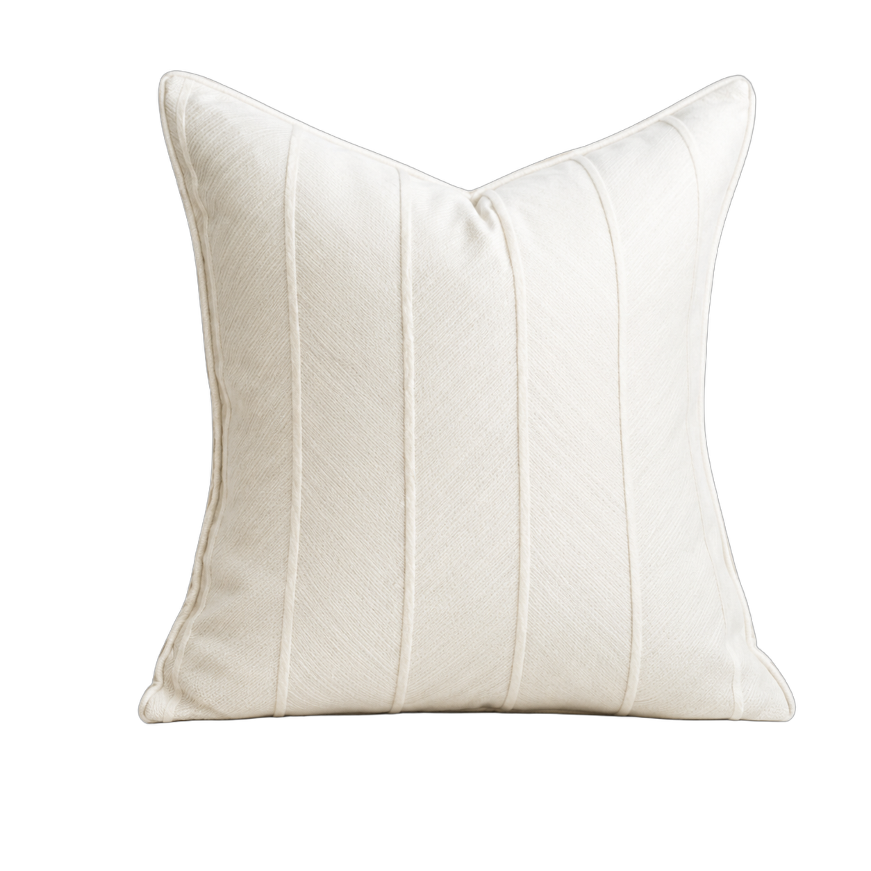 Cojín tela Jacquard rayado, Verde menta (45*45cm)