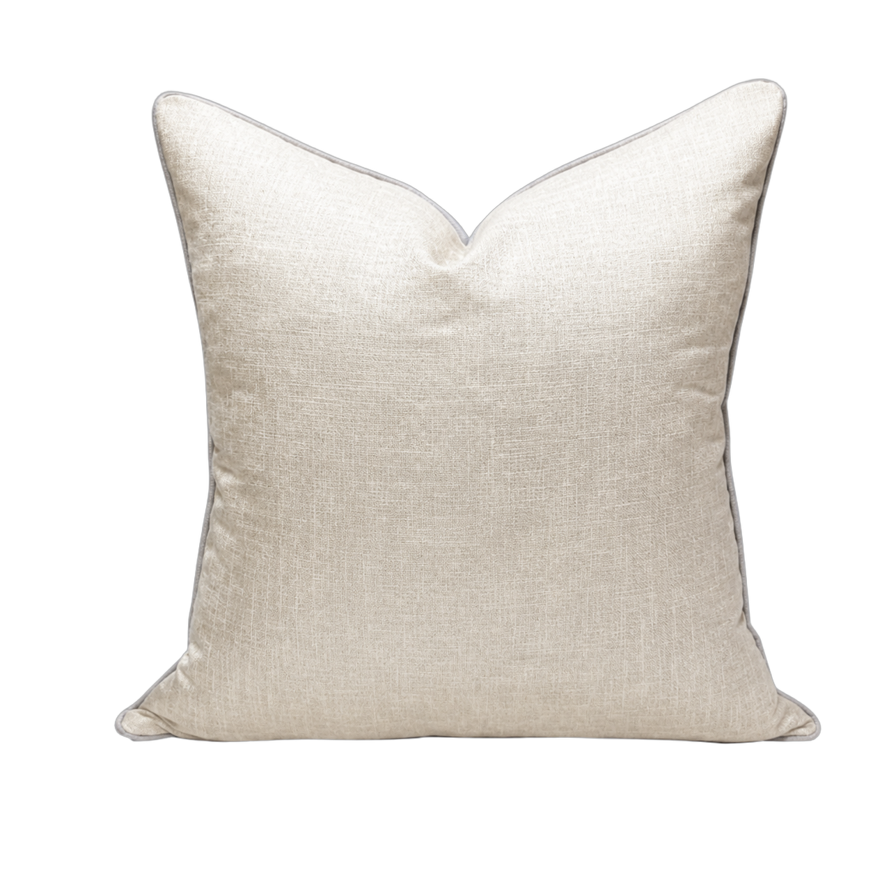Cojín tela Jacquard liso, Hueso (45*45cm)