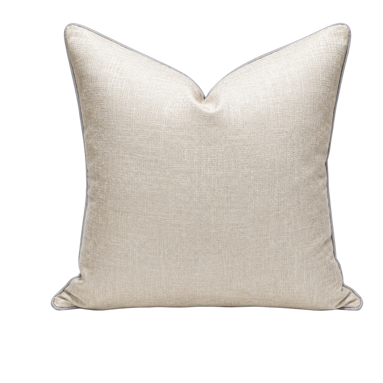 Cojín tela Jacquard liso, Hueso (50*50cm)