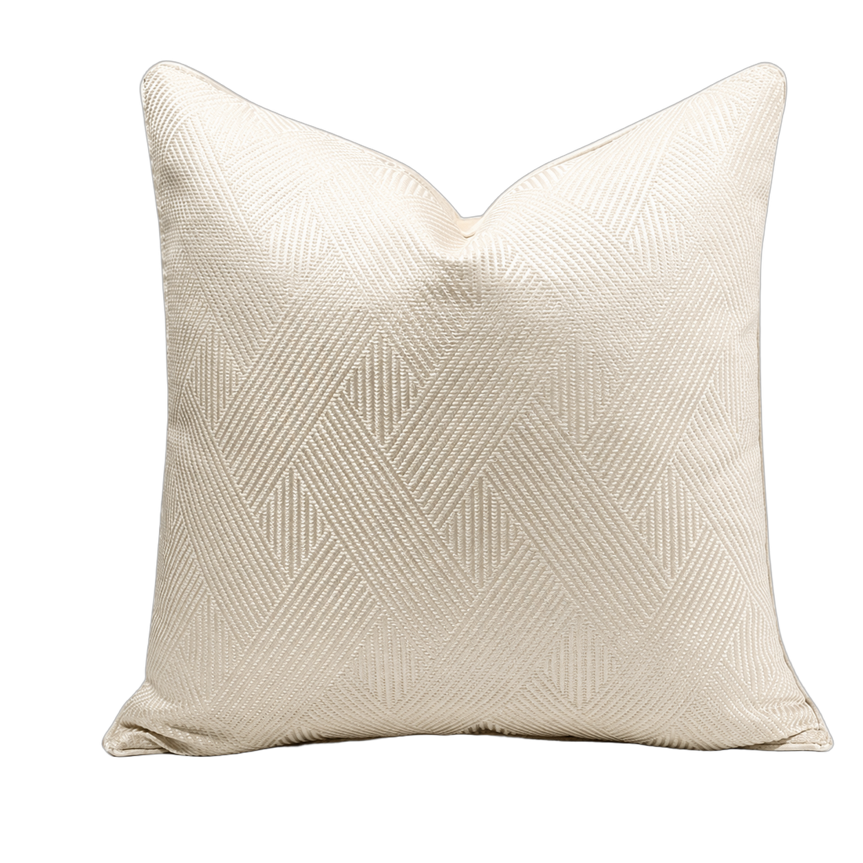 Cojín tela Jacquard tejido, Marfil (45*45cm)