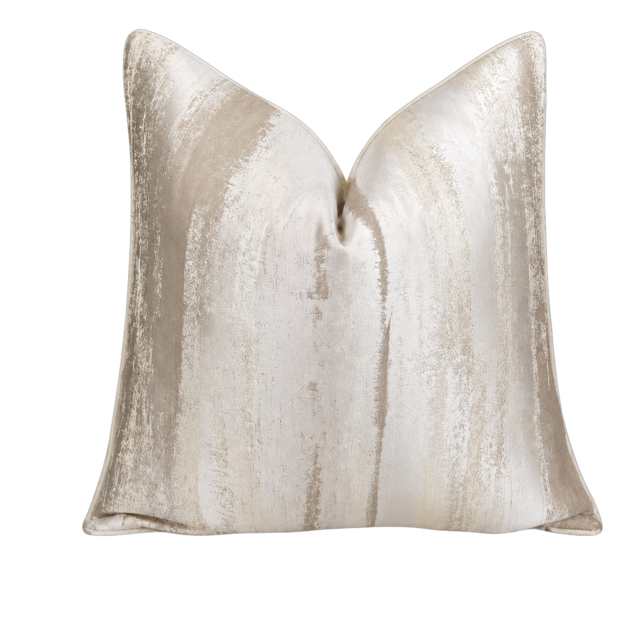 Cojín tela Jacquard veteado, Beige (50*50cm)