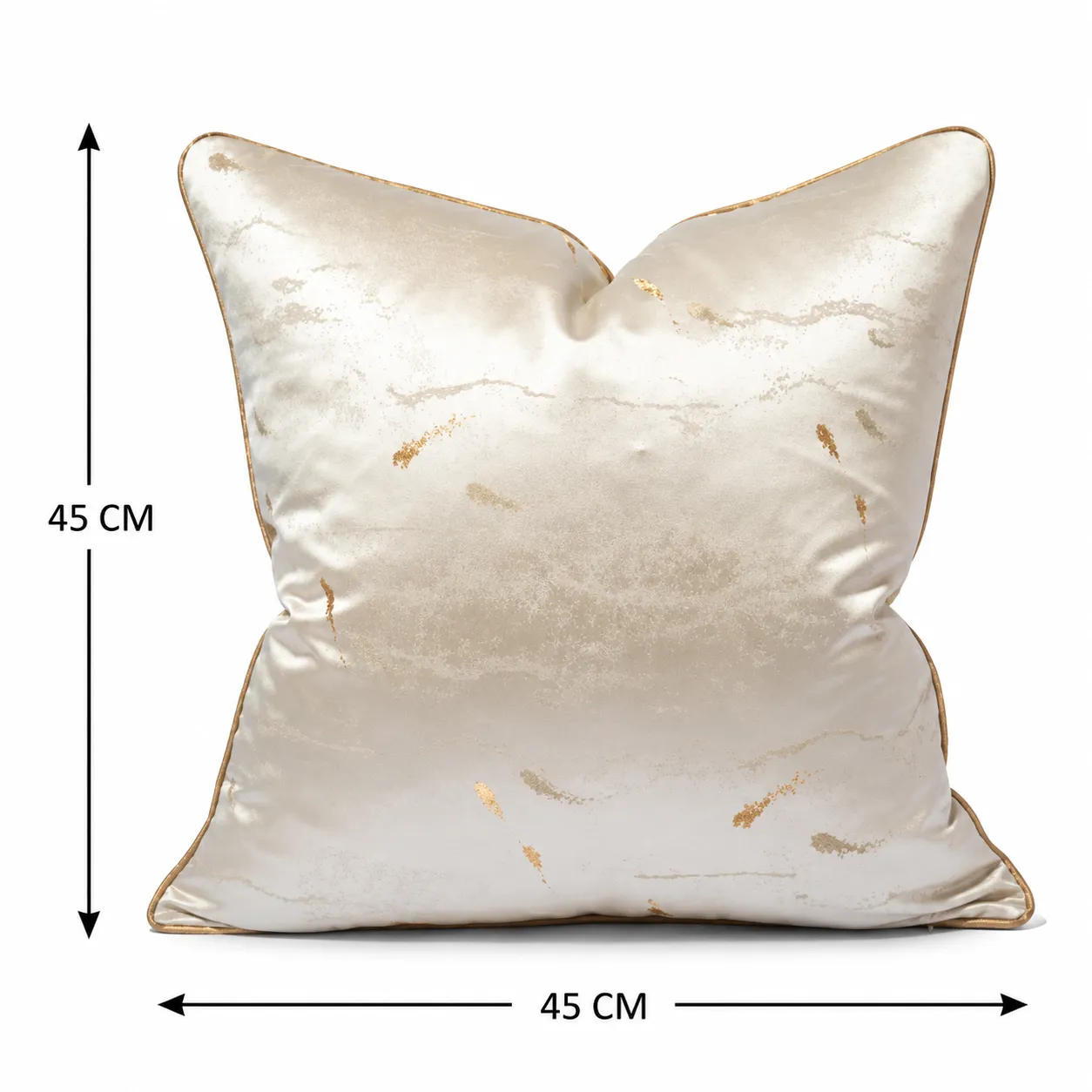 Cojín tela Jacquard jaspeado, Champagne (45*45cm)