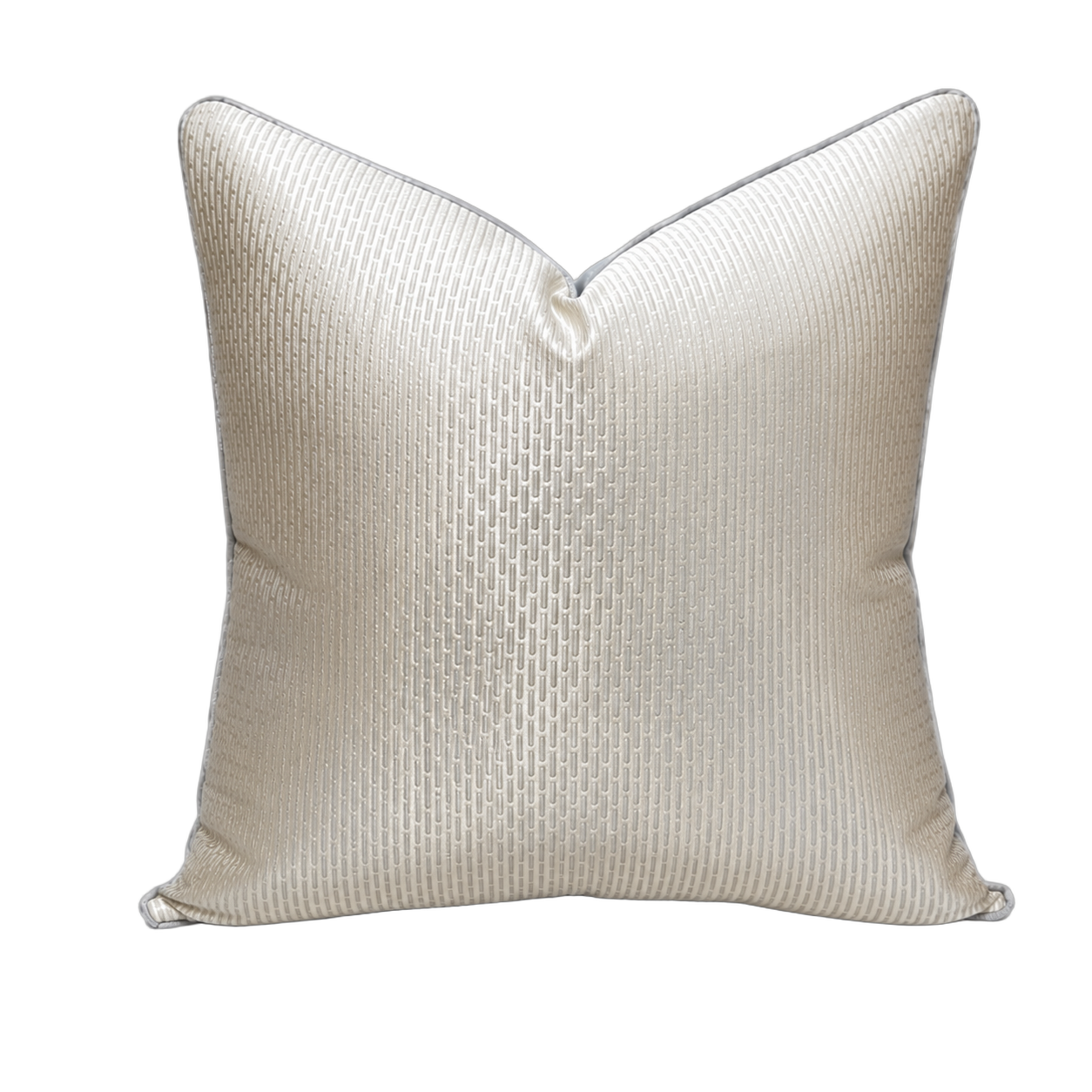 Cojín tela Jacquard geométrico, Hueso (50*50cm)