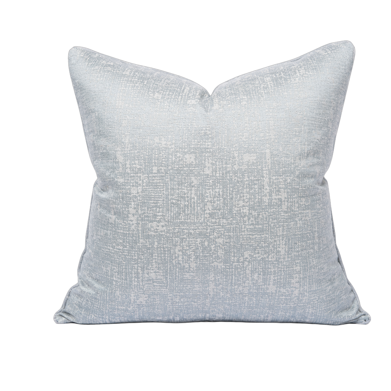 Cojín tela Jacquard jaspeado suave, Verde agua (45*45cm)